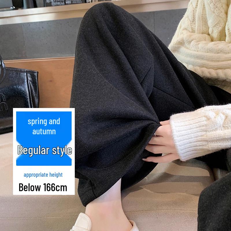 Calças Tricotadas de Veludo Forradas Tamanho Plus para Mulheres - Outono & Inverno