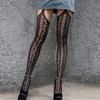 1Piece Thin Pantyhose Women Women Sexy Lingerie Stockings Garter Belt Stripe Elastic Stockings Black Fishnet Stocking Thigh Shee