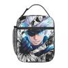 Satoru Gojo Anime Japanischer Manga Isolierte Lunchtasche für Kinder Schul-Kühltasche Thermische Lebensmittelbox Tragbare Lunchboxen Behälter