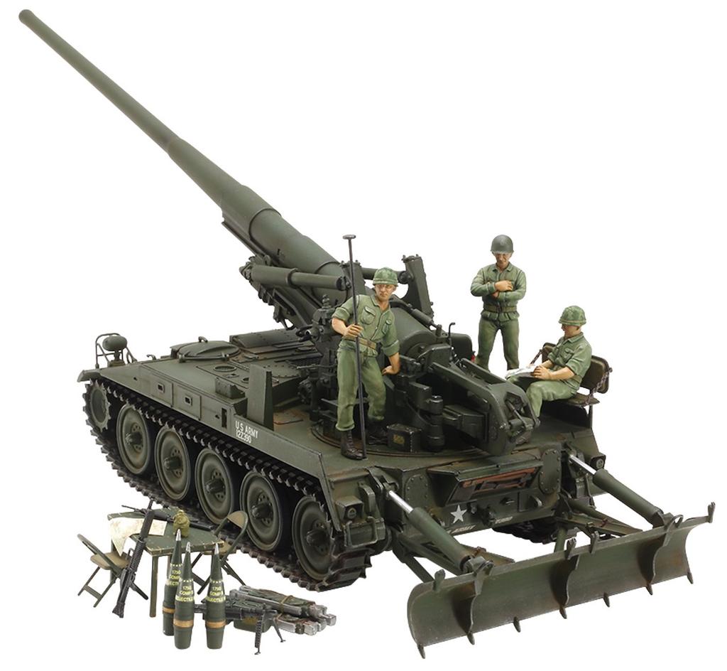 Tamiya Italeri Series US Army Cannon M107 Vietnam War Plastic Model 37021 1/35 No.21 Self-Propelled