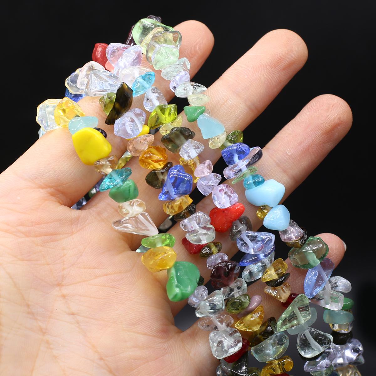 

Бусины из натурального камня, добавляющие цвет, гравийные бусины для изготовления ювелирных изделий, ожерелье, серьги, браслет, аксессуар, длина 80 см 7mm