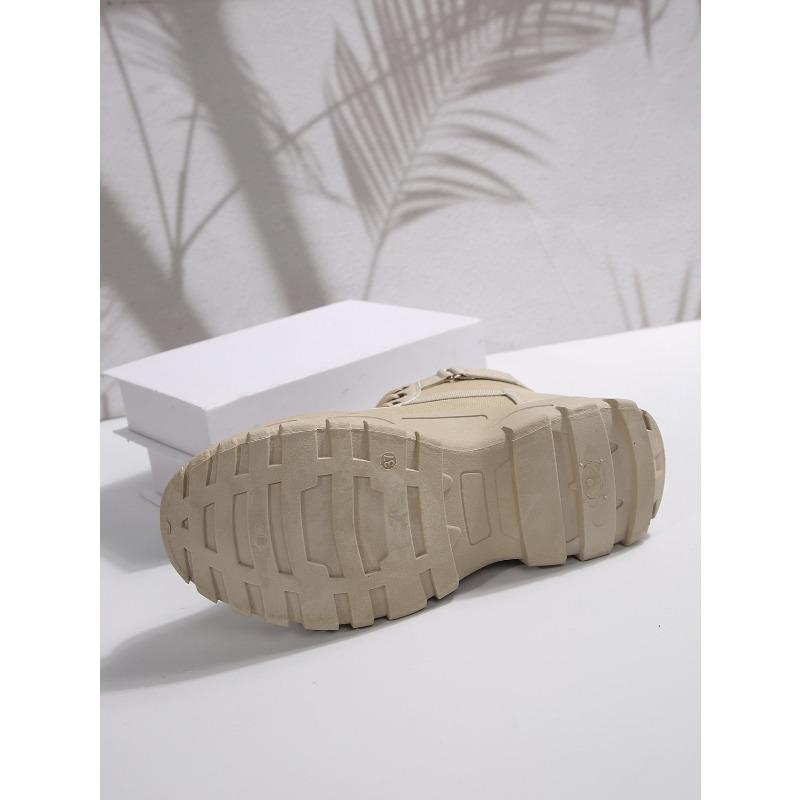 New Plus Size Women's Shoes Martin Boots Women's 2025 New Winter Platform Versatile British Style High Top