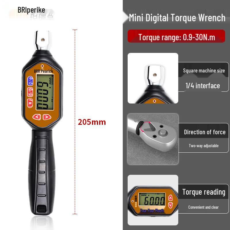 Digital Torque Wrench with Interchangeable Heads