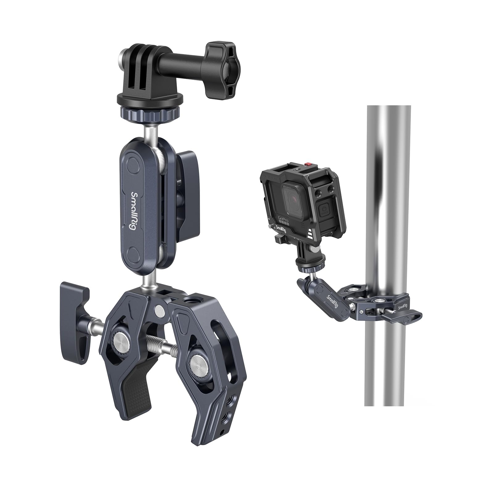 

SmallRig Super Clamp Ball Head Magic Arm Crab Scissor Clamp Loose Prevention Обертання гвинта на 360 градусів Запобігання відхиленню Каструля Світлодіодне освітлення Зовнішнє