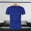 Men's Slim Fit T-shirt Short Sleeve Round Neck Sports Tee Quick-Drying Solid Color Casual Tee Shirt for Gym Fitness Daily Wear