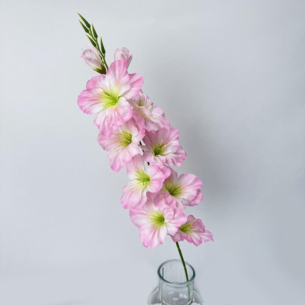 Silk Simulation Gladiola Flower 80cm Silk Fake Bloom New Artificial Flower  Party Decor