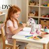 DIY Coloring Plush Toy Horse Kit, Washable Stuffed Animal Painting Kit with Marker Pens, Art Crafts Activity Set for Toddlers Boys Girls