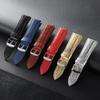 18mm 20mm 22mm Universelles Eidechsenmuster Uhrenarmband Rindsleder Uhrenarmband für Herren Damen Verbundwerkstoff Uhrenarmband Zubehör