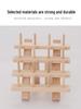 Creative Wooden Folding Thread Spool Rack - Holds 46 Spools/Bobbins for Sewing and Storage