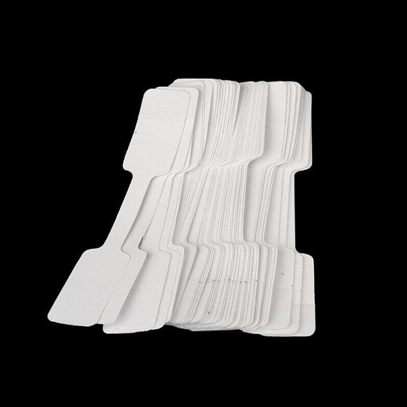 100pcs/bag Blank Price Tags Necklace Ring Jewelry Labels Paper Stickers
