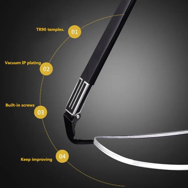 Lunettes de lecture à changement de couleur Ajustement progressif de la vision Lunettes bifocales multifocales pour hommes Conversion lumineuse
