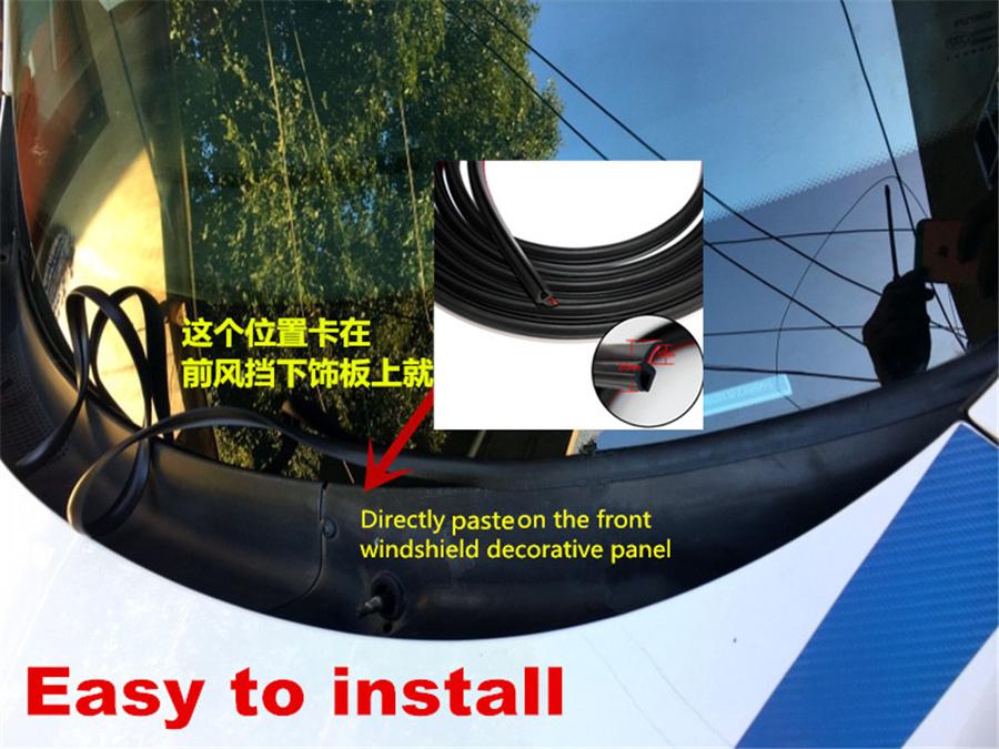 1.8M Universal Rubber Under Front Windshield Wiper Plastic Panel Sealed Strips