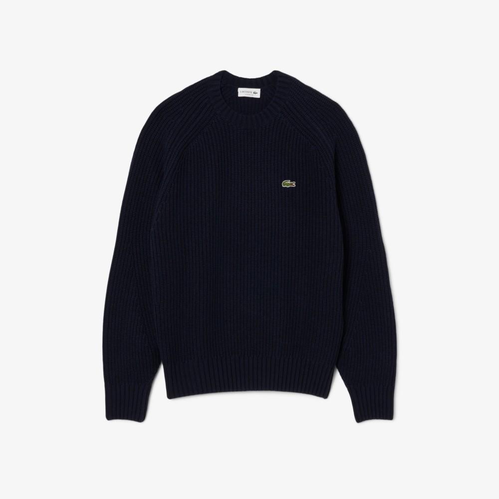 Lacoste Men's Ribbed Crew Neck Sweater AH3142-55N166