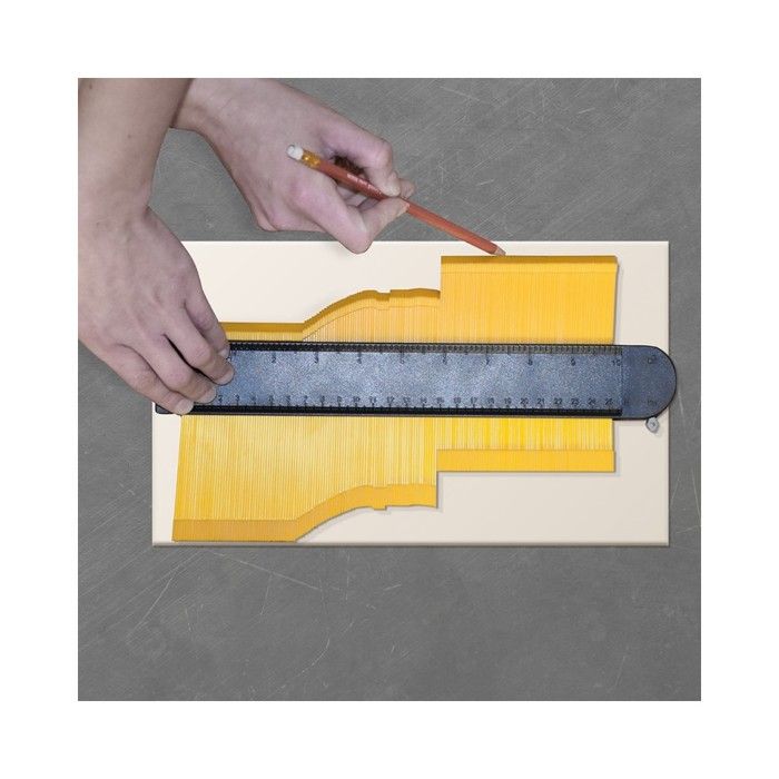 Jauge De Contour DUPLICATER | Copieur De Contour Avec Verrou | Accessoire Carreleur Broszio Tools