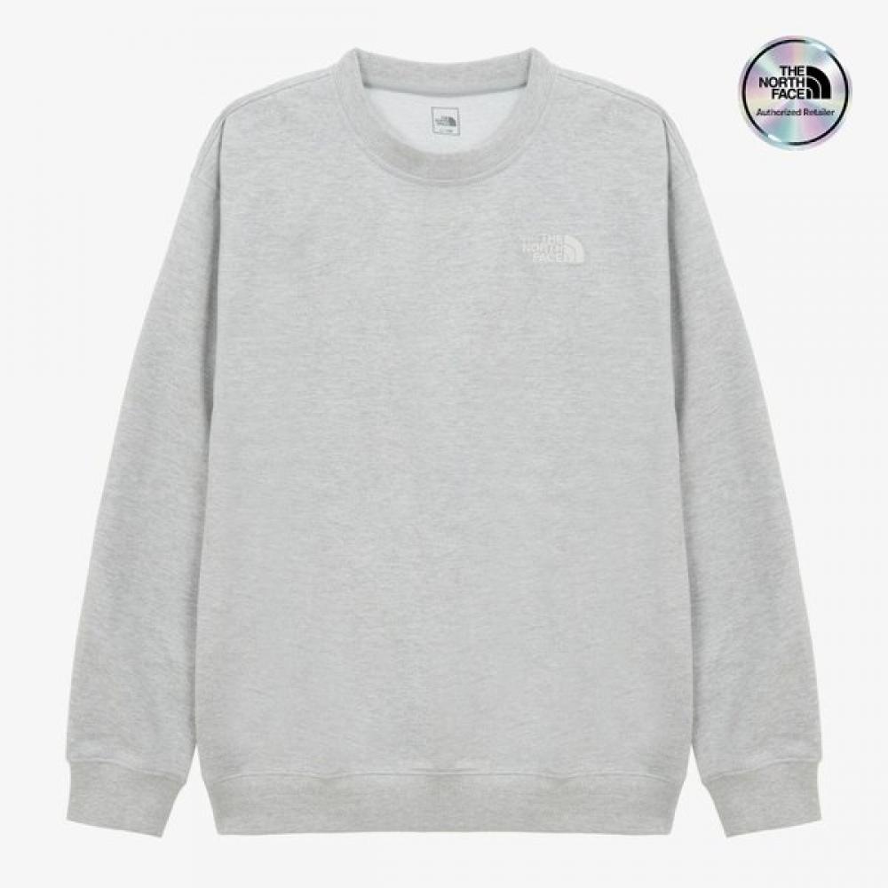 The North Face Men S Core SweatShirt Melange Grey nm5mS01b MELANGE GREY/090
