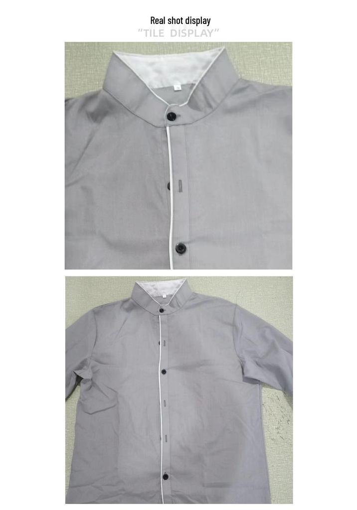 Men's Korean Style Slim Fit Long Sleeve Shirt - Casual Solid Color, New Spring Arrival