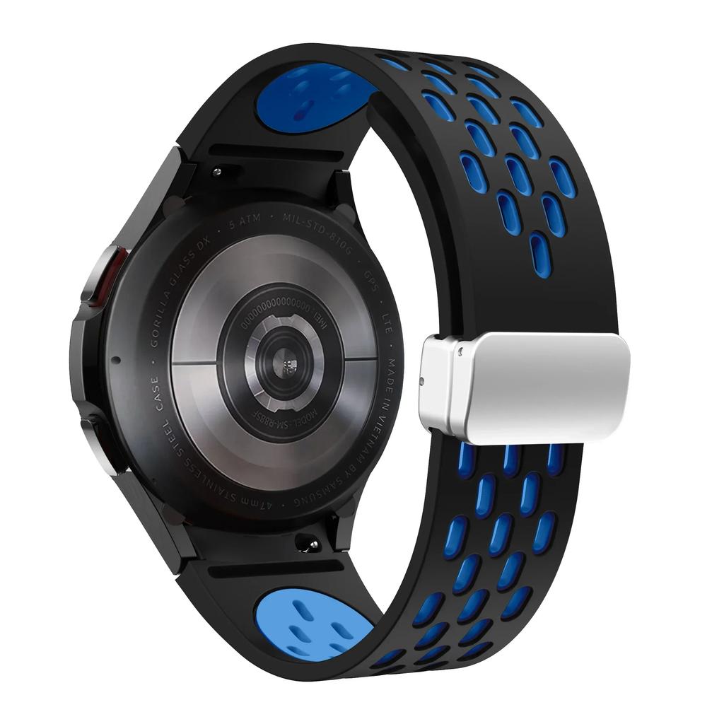 Silicone Strap for Samsung Galaxy Watch 7 6 5 4 40mm 44mm 5Pro 45mm Magnetic Buckle No Gaps Band 6 Classic 43mm 47mm 42 Bracelet