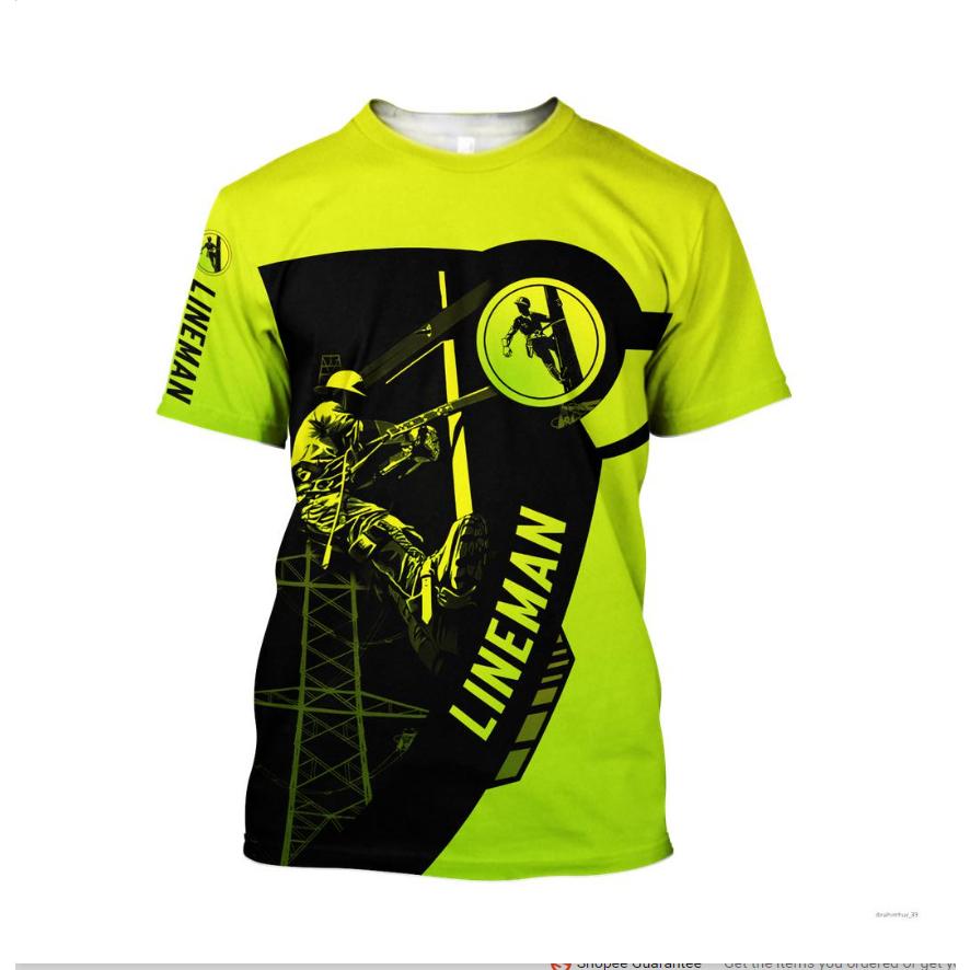 Fashion 3D Print T Shirt For Men Electrician Uniform Leisure O-neck Oversized T-shirt Vintage Hip Hop Harajuku Short Sleeve Tops