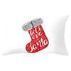 Christmas Simple Print Series Peach Skin Waist Pillowcase Home Sofa Pillowcase Office Pillowcase