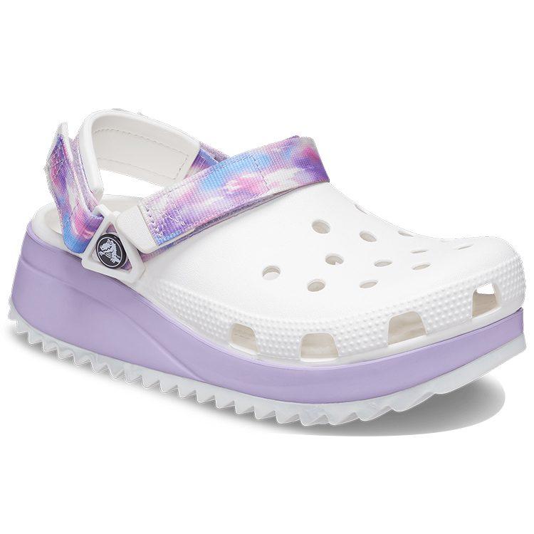 Crocs Classic Casual Unisex White Purple Sandals 'White Purple' 207772-577