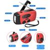 Emergency Crank Radio 2000mAh Emergency Weather Radio Waterproof Hand Crank Weather Alert Radios FM/AM/SW SOS Alarm Weather