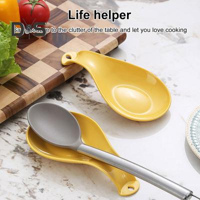 2 pezzi Poggiamestolo per fornello Portamestolo in plastica resistente Portautensili da cucina Tappetino per cucchiai facile da pulire Dimensioni compatte Porta mestolo Aspetto elegante