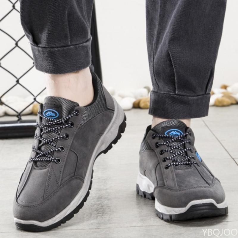 

2026 Spring and Autumn Fashi Large Outdoor Breathable Versatile Men s Shoes Casual Comfortable Anti Slip Work Shoes Men 39 серый