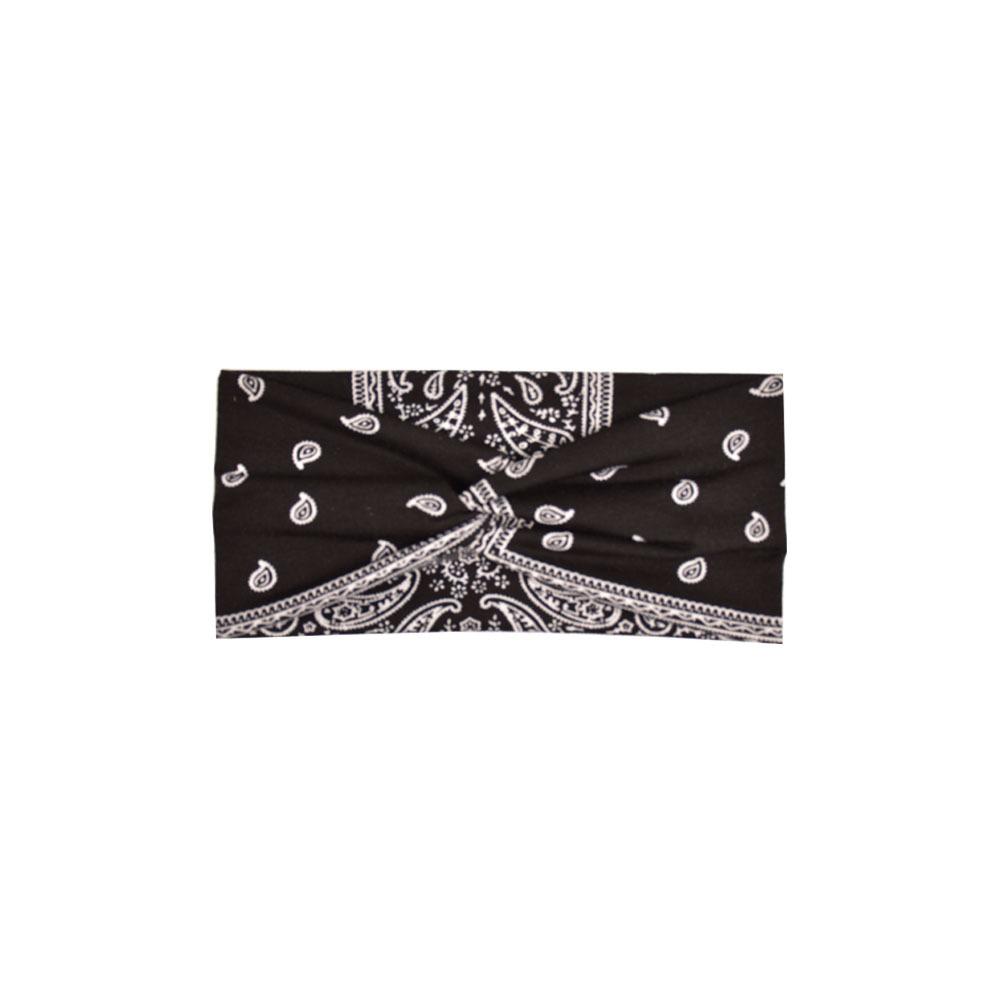 Printed Headband Sports Running Bohemian Face Wash Makeup Hair Cross Wide-brimmed Headband for Women