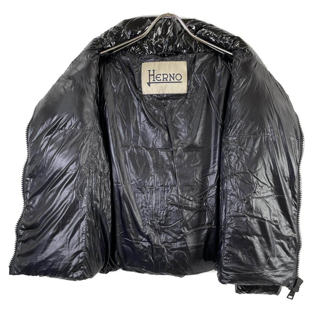 Herno 24AW PI001946D-12220Z‐9300 Black Nylon Down Jacket Jacket 40 blackUsed