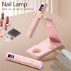 Handheld Uv Light For Gel Nails Portable Uv Nail Lamp Rechargeable Led Nail Lamp For Nails Art Desk Stand