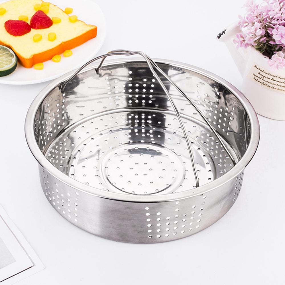Dimsum Kitchen Tool Basket Compatible with Pot Stainless Steel Cage Cakeware Cooker Steamer