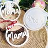 MAM Lettering Silicone Pendant Molds for Candle Soap Hanging Ornament Epoxy Resin Silicone Molds Gypsum Silicone Molds