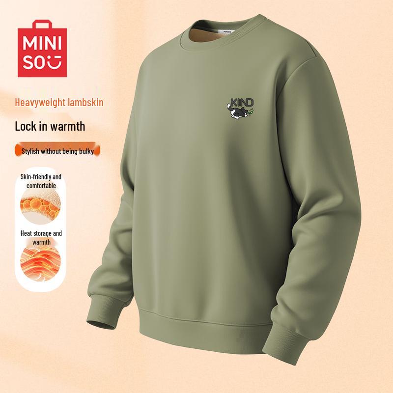 

MINISO Men s Lamb Fleece Sweatshirt XL