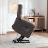 Electric Relax Chair with Stand-Up Assist, Massage and Heat Function, Adjustable Backrest and Footrest As Well As Side Storage Pockets. Gray