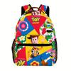 Mochila Estampada, Mochila Escolar Fofa de Desenho Animado, Mochila Grande Capacidade para Alunos do Ensino Fundamental II e Médio