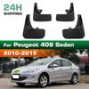 4 Pezzi Paraspruzzi Parafanghi Paraspruzzi Auto Compatibili con Peugeot 408 Berlina 2010 2011 2012 2013 2014 2015
