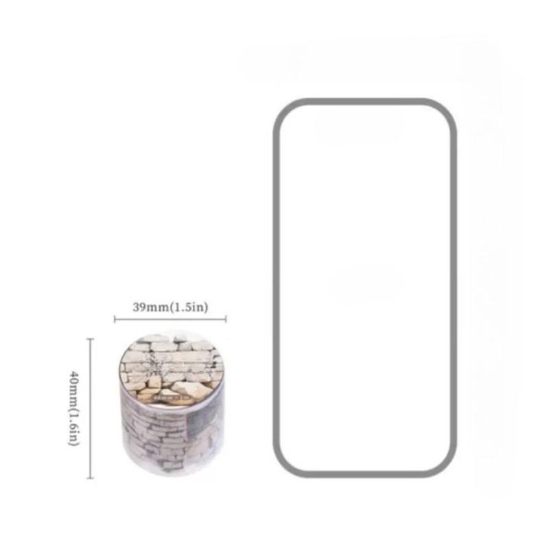 1Roll Tape Stone WallWall Texture One Fine Day Priming Collage European Path Series  Handbook Priming DIY Scrapbook Cut