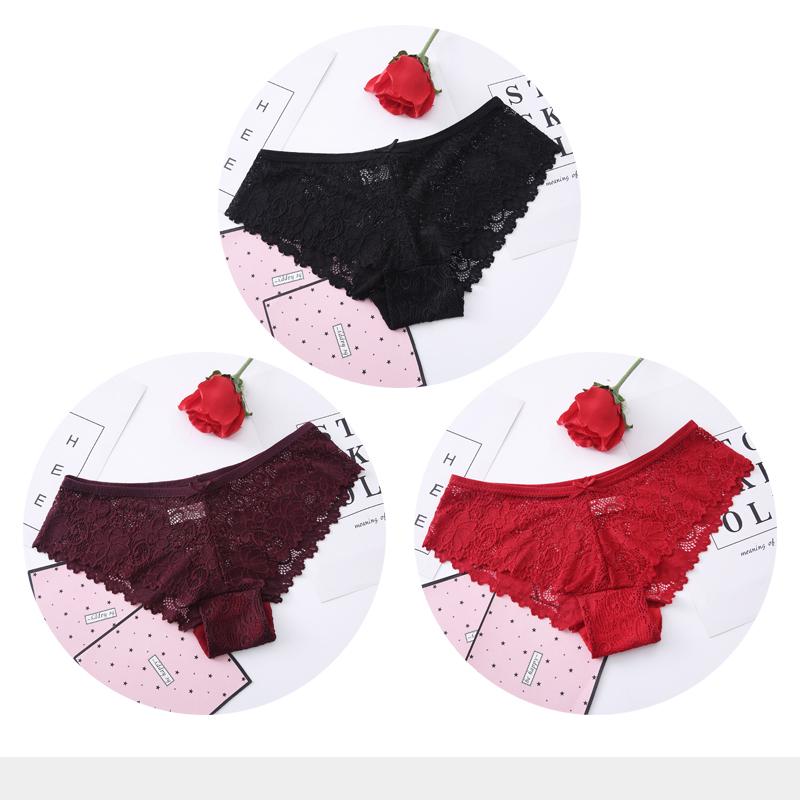 

Сексуальные трусики для женщин кружевные дышащие женские трусики прозрачные короткие трусы для девочек комплект M-XXL 3 шт/лот XXL