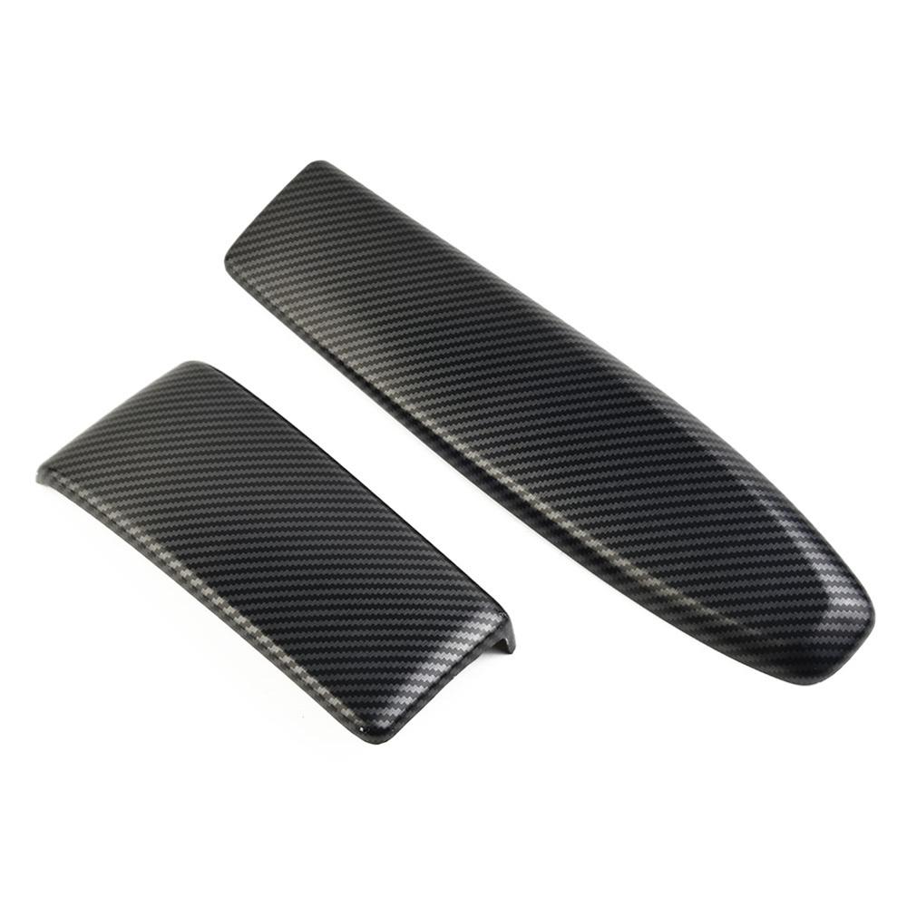 2 stk ABS Karbonfiber-look Bil Midtkonsoll Armleneboks Paneldeksel For Benz C W204 E W212