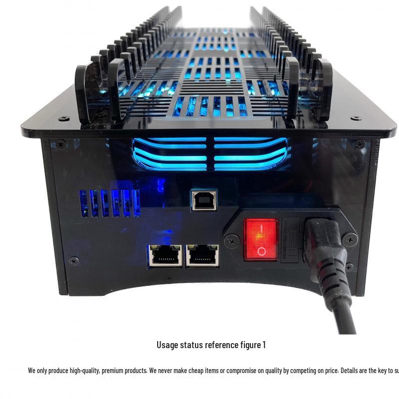 

USB Charging Station with Video Display and Data Sync Ice Blue