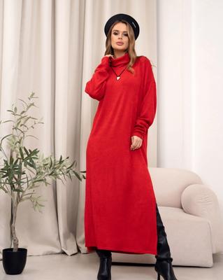 Red Golf Dress with Slits ISSA PLUS