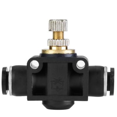 468mm Tube Air Flow Controller T Shape Pipe Pneumatic Fitting Regulator Valve(6mm)