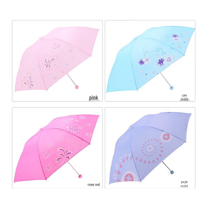 TiangTang Portable Three-Fold Sun & Rain Umbrella