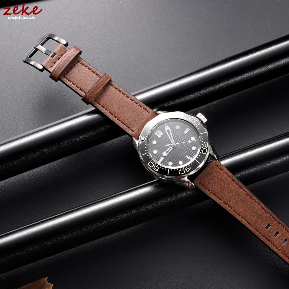 20/22mm Leather Strap Watchband for Amazfit Balance Smart Wristband Quick Release Bracelet for Omega for Seiko Watch Accessories