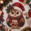 Homemade Holiday Tradition Ornament Christmas DIY Patchwork Kit, Halloween Witch Hat Sewing Xmas Hobby Material Pack Animal Fabric Craft Kit