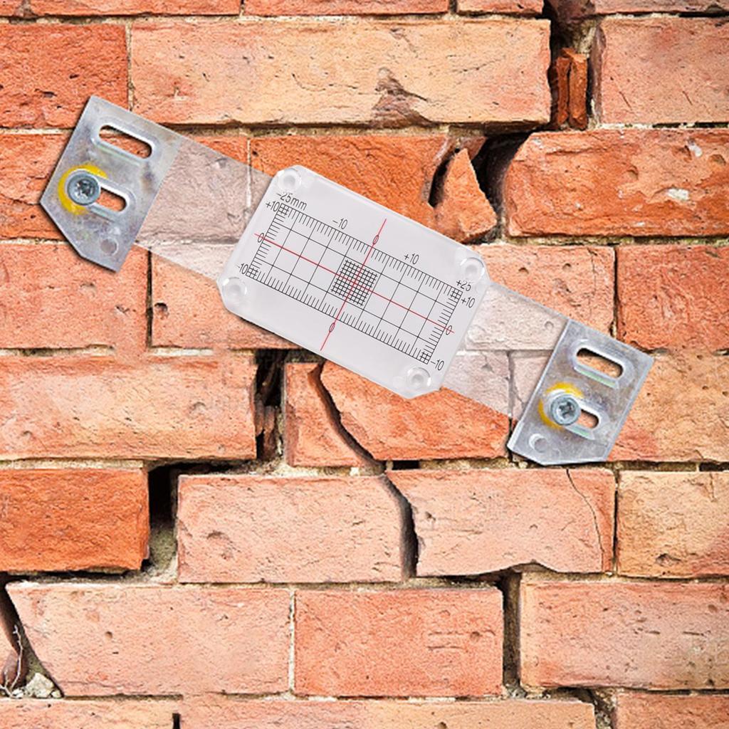 Crack Monitor Crack Width Gauge Record Tool Detection Instrument for Buildings Wall Deformation Concrete Masonry