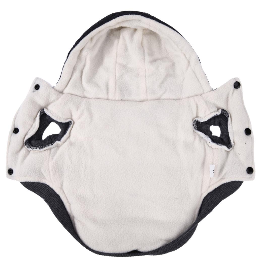 Jacket, Sweatshirt, Winter Down Jacket, Anumal Domestic Hooded Coat, Warm Clothes For Large Medium Dogs (L (Chest: 44cm, Neck: 29cm), Gray)