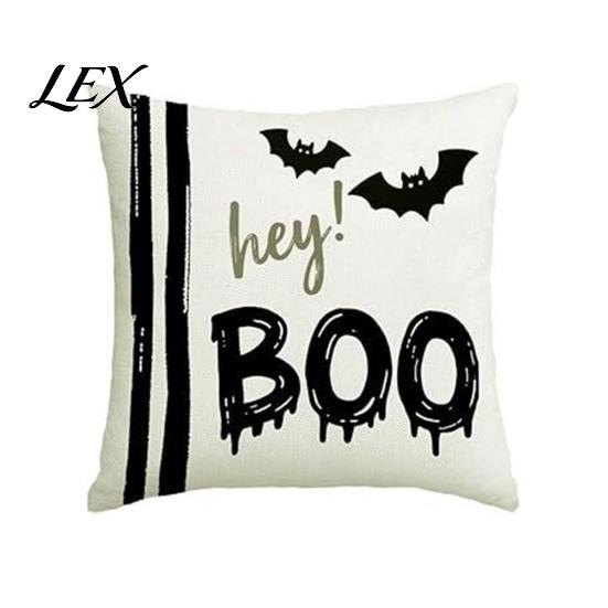 Universal Sofa Cushion Protectors Halloween Ghost Cover, Spooky Skull Throw Pillow 18x18 Cute Print Home Textiles Inch Case for Living Room