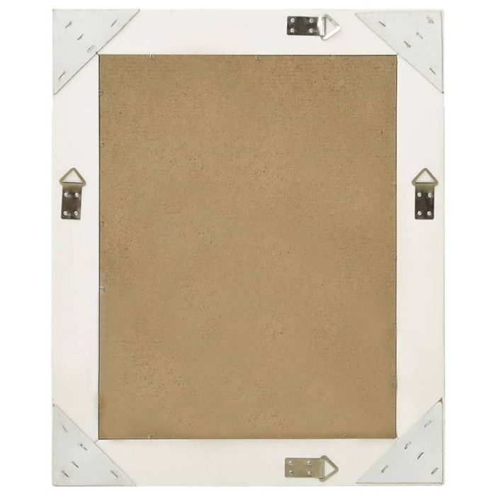 VidaXL Wall Mirror Baroque Style 50x60 Cm White 320316