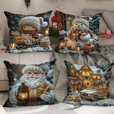 Pillow Cover Does Not Contain Core Christmas Pillow Living Room Sofa Cushion Bedside Cushion Pillow